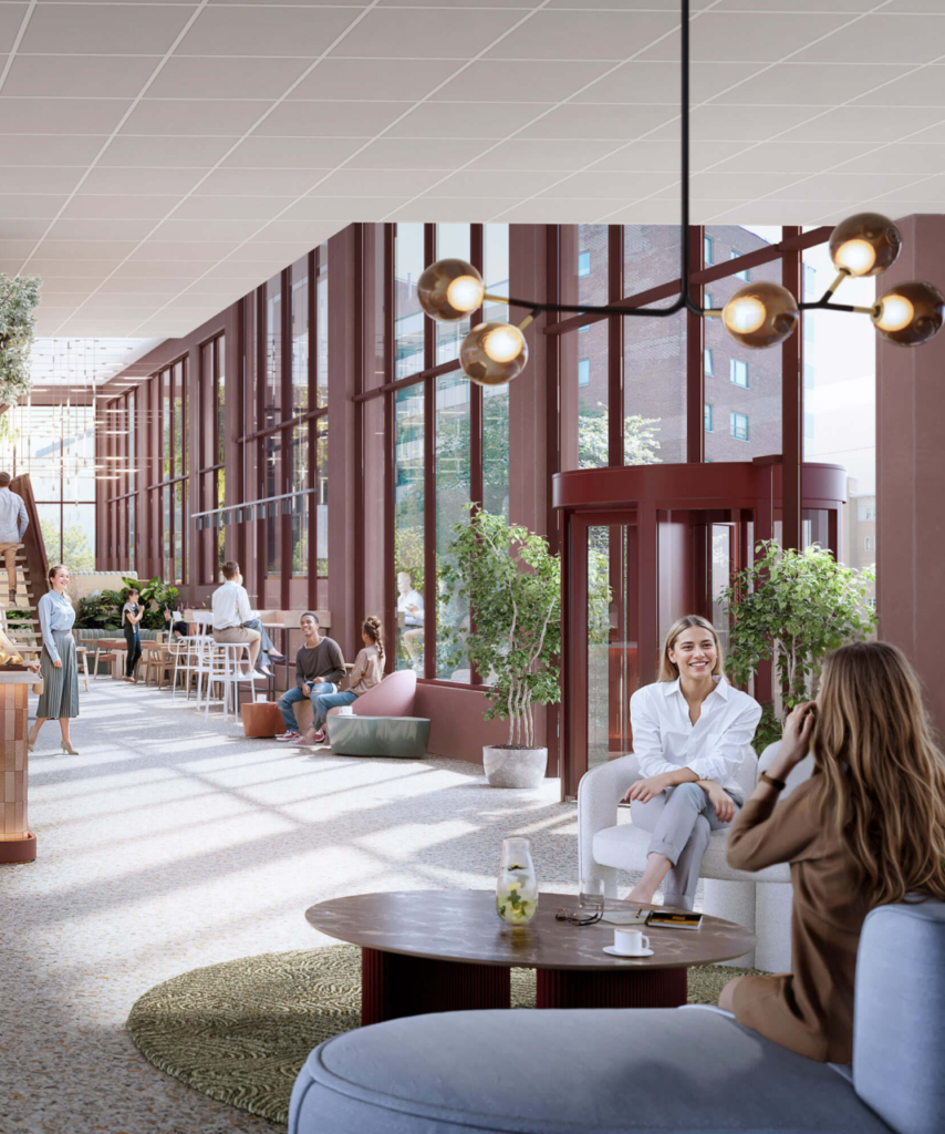 Bildet viser kaffebaren som kommer i næringsprosjektet Vitaminen på Storo.